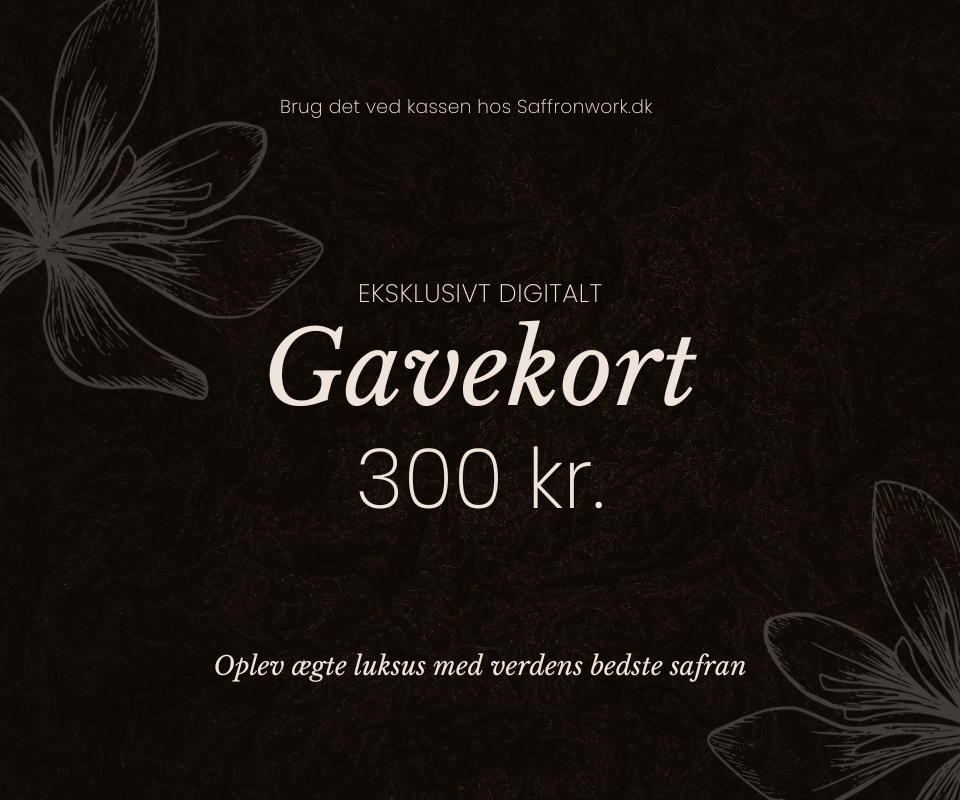 Eksklusivt Digitalt Gavekort - Værdi 300 kr.