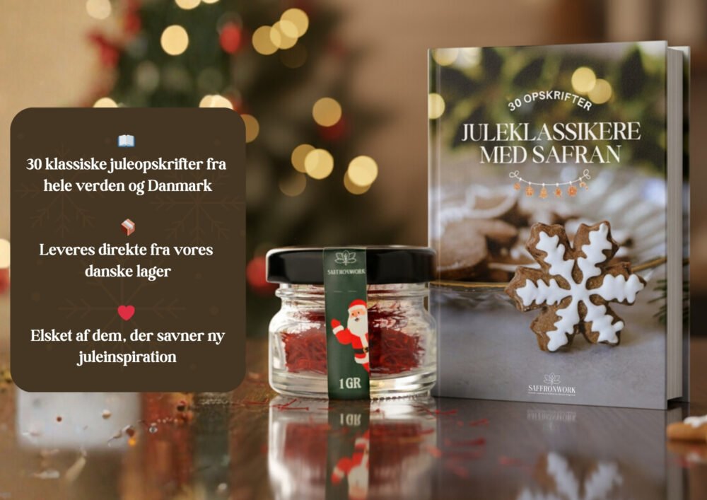💥 1 gram ægte safran + jule e-bog, smagen af jul for 44 kr