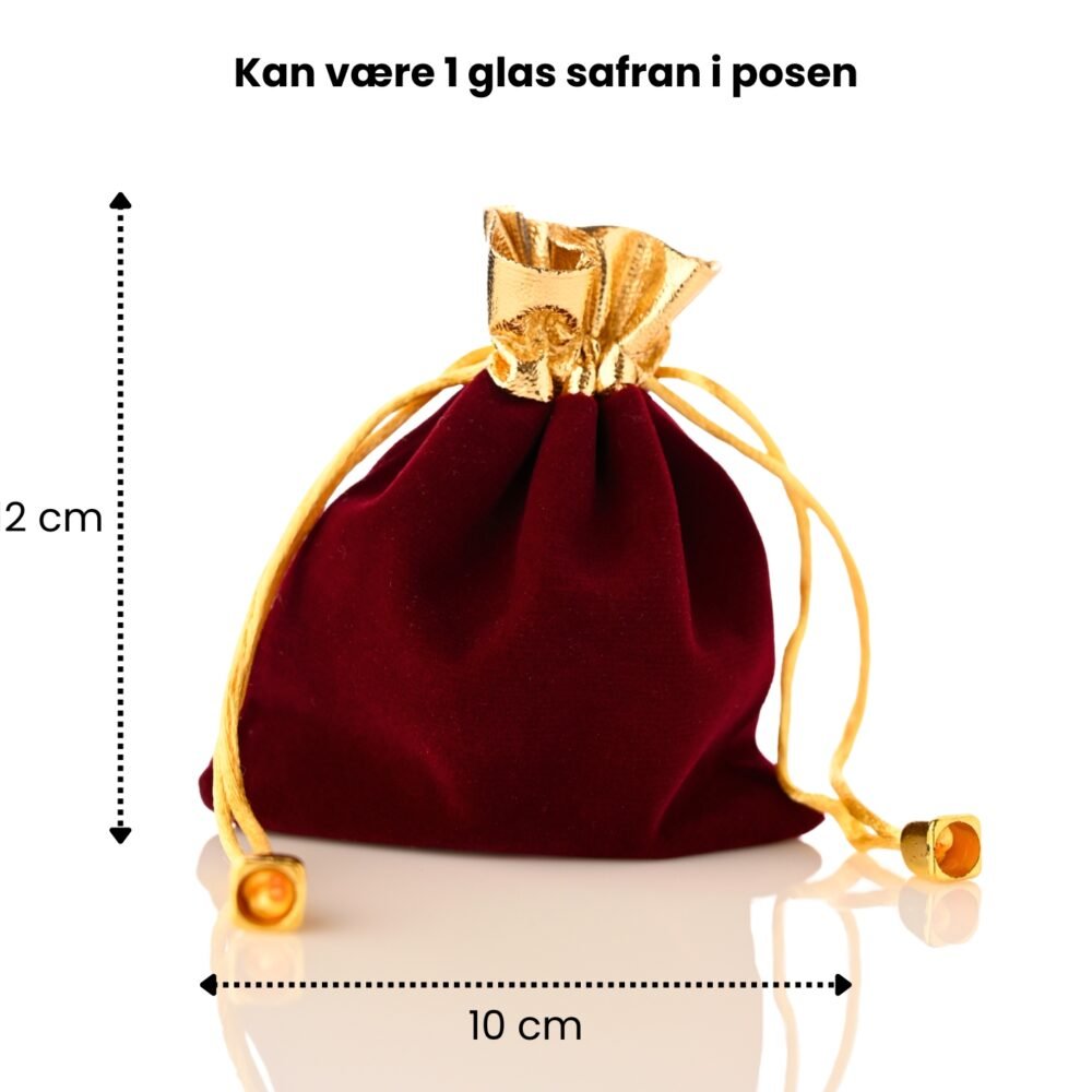 🎁 Luksus gavepose i velour (10x12 cm)