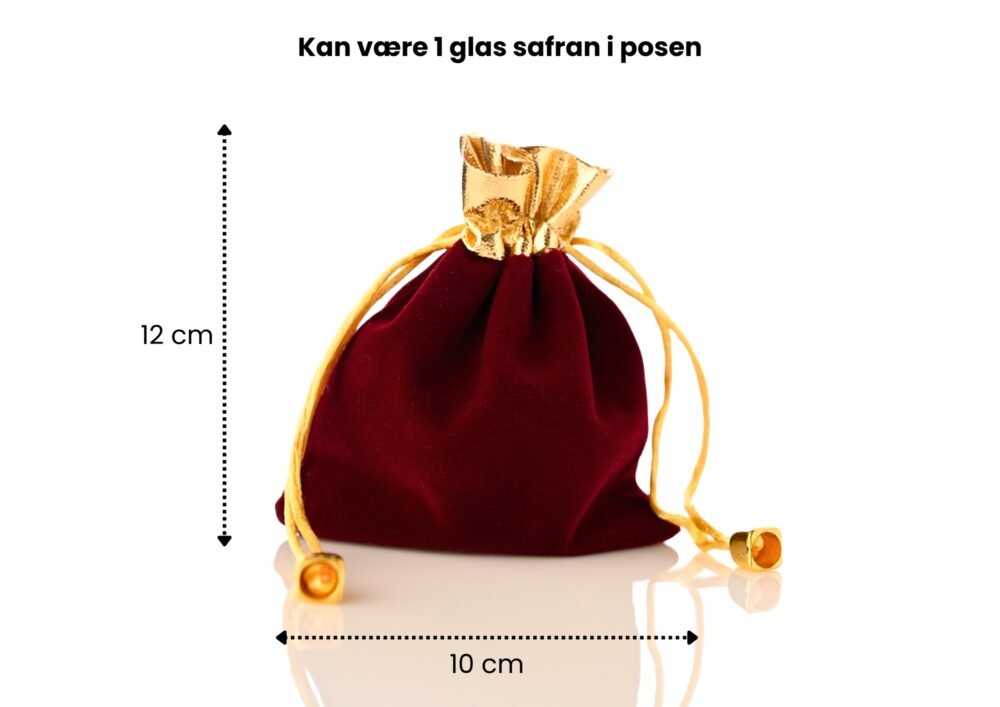 🎁 Luksus gavepose i velour (10x12 cm)