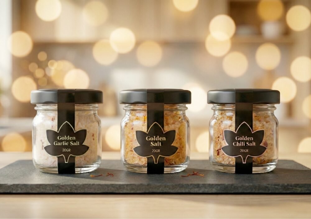 👑 Golden Salt - Tre essentielle varianter. Ét sæt. Én gaveidé, der aldrig bliver glemt.